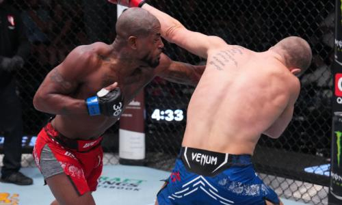 Сенсационным нокаутом за 33 секунды завершился главный бой трунира UFC. Видео