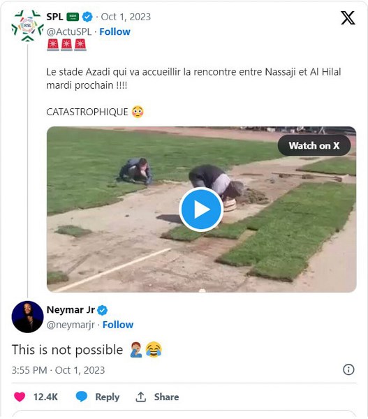 «Это невозможно». Неймар шокирован перед матчем Лиги Чемпионов