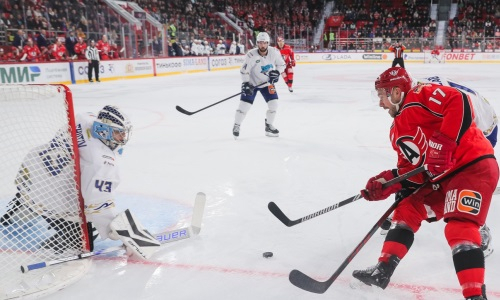 Фоторепортаж с матча КХЛ «Автомобилист» — «Барыс» 5:2 