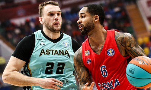 Фоторепортаж с матча Единой лиги ВТБ ЦСКА — «Астана» 96:66