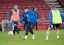 Фоторепортаж с предыгровой тренировки сборной Казахстана в Копенгагене