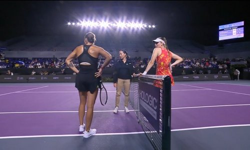 Попытка «спасения» матча Елена Рыбакина — Арина Соболенко попала на видео