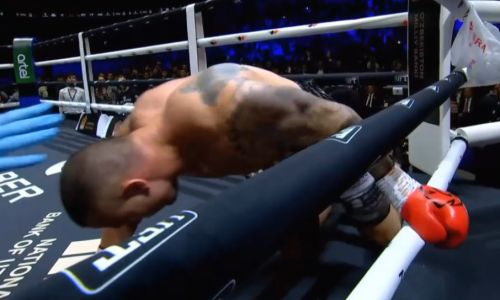 Джалолов жестким нокаутом заставил ползать соперника по рингу. Видео