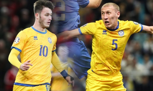 Названы лучшие футболисты сборной Казахстана против Словении в отборе Евро-2024