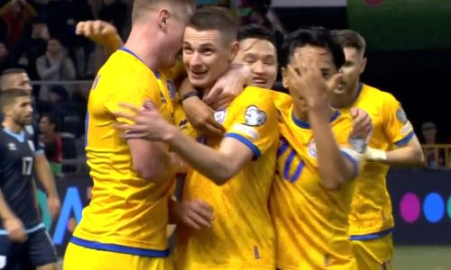 Казахстан открыл счет в матче с Сан-Марино. Видео