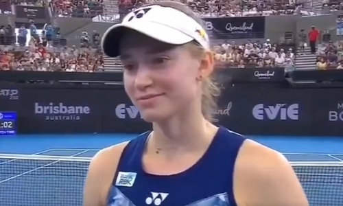 Елена Рыбакина дала прогноз на финал турнира в Брисбене со своим участием