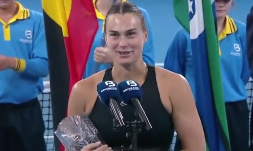 Соболенко восхитилась Рыбакиной после разгрома в финале Брисбена. Видео