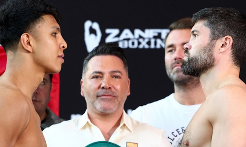 Несостоявшиеся соперники Головкина прошли взвешивание перед боем за титул WBC