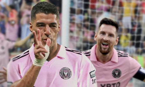 Луис Суарес забил первый гол за «Интер Майами». Видео