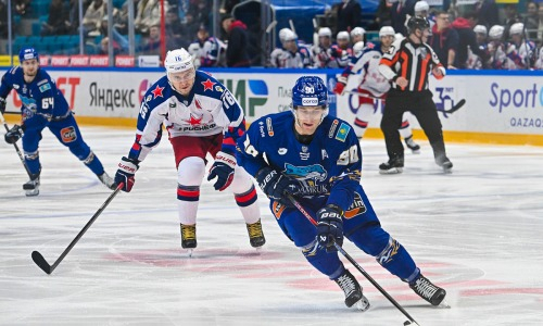 Фоторепортаж с матча КХЛ «Барыс» — ЦСКА 2:5