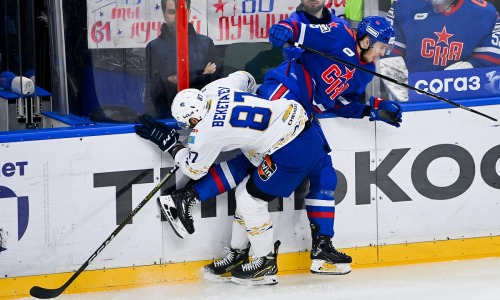 Фоторепортаж с матча КХЛ СКА — «Барыс» 7:0