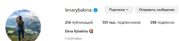 Елена Рыбакина отличилась новым достижением