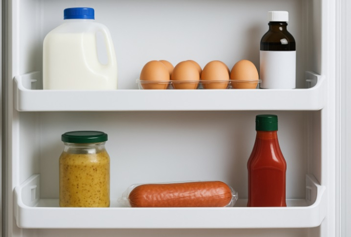 Названы продукты, которые нельзя хранить в дверце холодильника