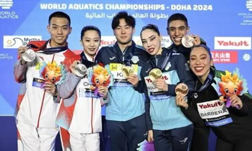 Казахстан вошел в топ-5 сборных на ЧМ-2024 по водным видам спорта