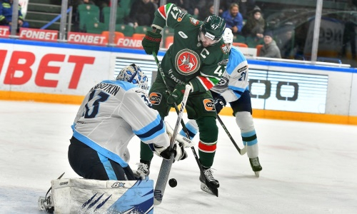 Разгромом закончился матч клубов конференции «Барыса» в КХЛ