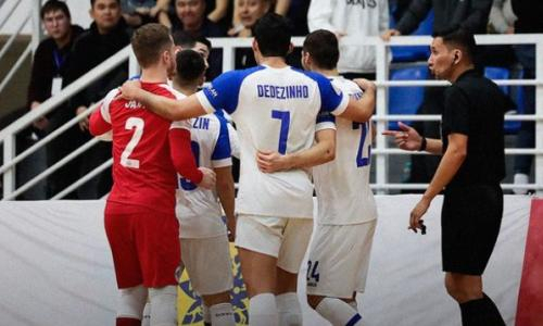 Шесть голов забито в матче чемпионата Казахстана по футзалу
