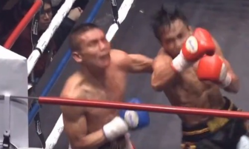 Красивый нокаут состоялся на вечере бокса в Японии. Видео