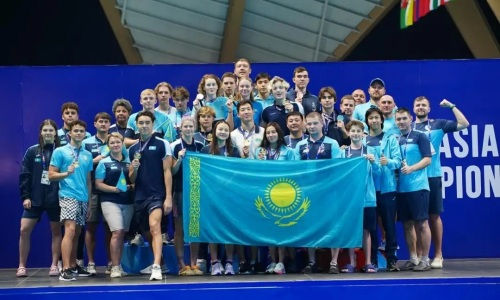 Сборная Казахстана по плаванию завершила чемпионат Азии с 20 золотыми медалями