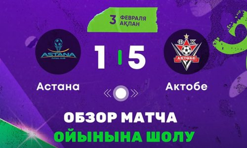 Видеообзор матча чемпионата Казахстана «Астана» — «Актобе» 1:5