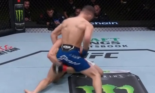 Как дебютант из Казахстана отправил в нокдаун брата Хабиба в UFC. Видео
