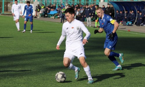 19-летний казахстанский футболист забил гол в дебютном официальном матче в Европе. Видео