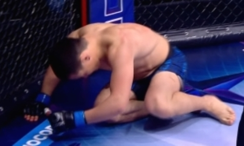 Непобежденный казахстанский боец одним ударом нокаутировал соперника в первом раунде. Видео