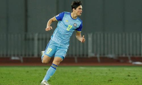 Казахстанец с двумя голами в пяти матчах за сборную дебютировал в европейском чемпионате