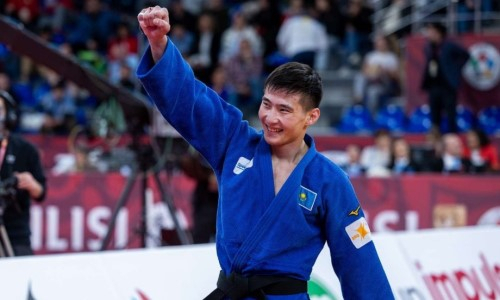 Казахстанский дзюдоист озвучил свои цели после «золота» на крупном турнире