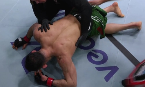 Глухим нокаутом начался турнир UFC с боем казахстанца против брата Хабиба. Видео