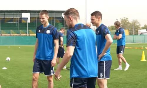 Появилось видео тренировки сборной Казахстана в Греции