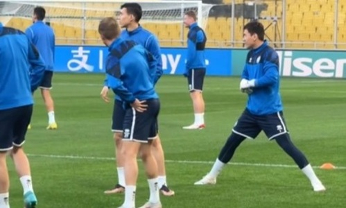 Сборная Казахстана провела тренировку перед матчем с Грецией. Видео
