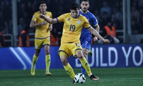 Фоторепортаж с матча полуфинала Лиги наций Греция — Казахстан 5:0