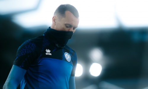 Представлен фоторепортаж с тренировки сборной Казахстана перед матчем против Люксембурга