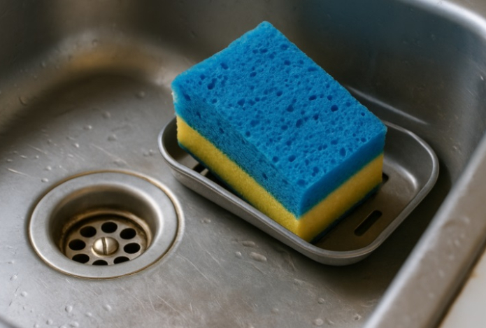Где нельзя оставлять губку для мытья посуды — названо опасное место
