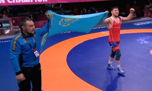 Видео триумфальной победы Казахстана над Узбекистаном за «золото» ЧА-2024 по борьбе