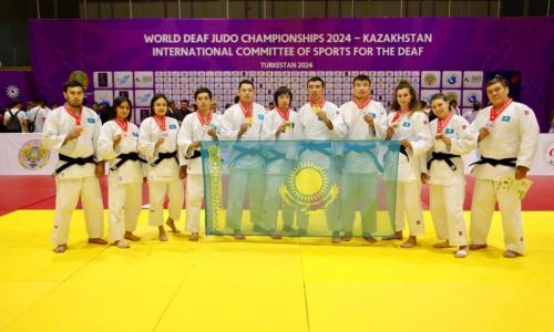 Казахстанец стал чемпионом мира по сурдо дзюдо