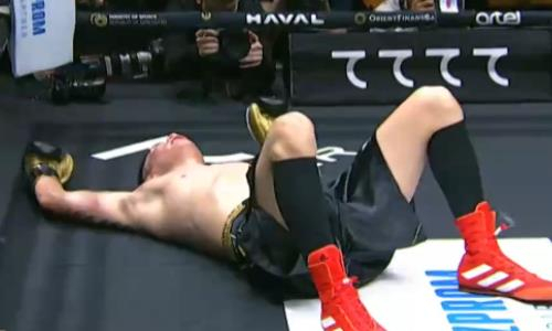 Убойным нокаутом закончился бой узбекистанского боксера в Ташкенте. Видео