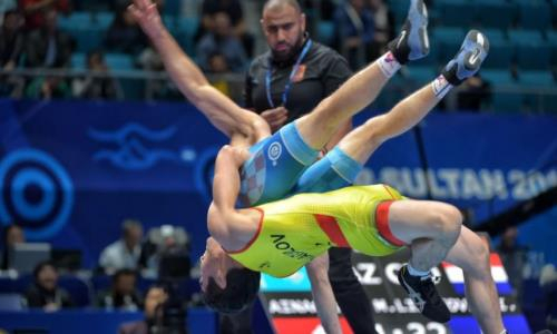 Казахстанец уверенно вышел в полуфинал чемпионате Азии по греко-римской борьбе