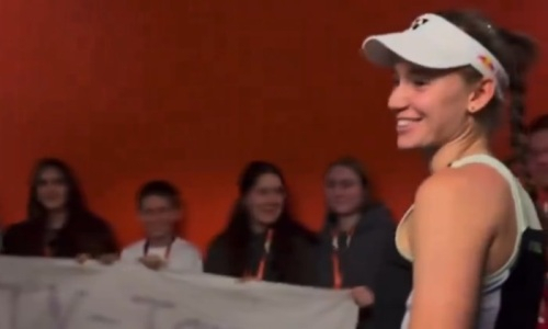 Появилось милое видео с Еленой Рыбакиной после ее исторической победы