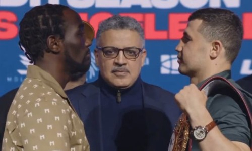 Теренс Кроуфорд и чемпион мира из Узбекистана провели первую дуэль взглядов. Видео