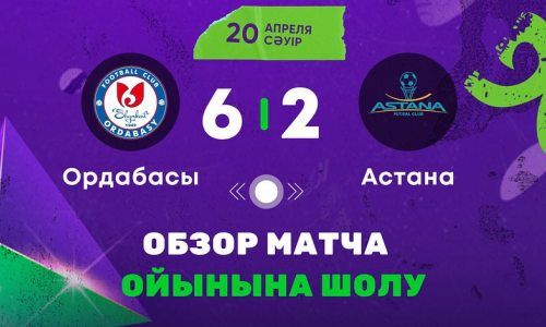 Видеообзор матча чемпионата Казахстана «Ордабасы» — «Астана» 6:2