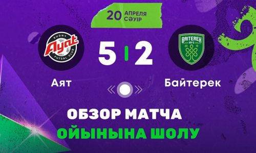 Видеообзор матча чемпионата Казахстана «Аят» — «Байтерек» 5:2