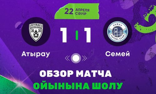 Видеообзор матча чемпионата Казахстана «Атырау» — «Семей» 1:1 
