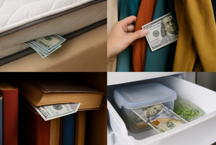 Никогда не держите дома деньги в этих местах. О них знают все воры