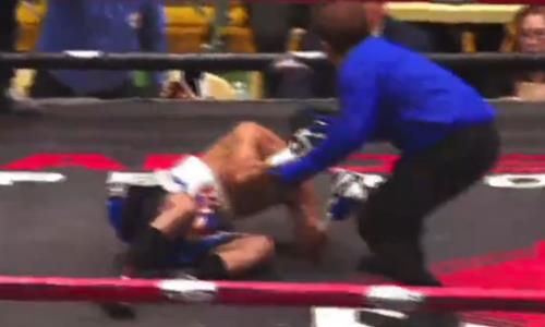 Экс-чемпион мира нокаутом с одного удара в первом раунде завоевал титул WBO. Видео