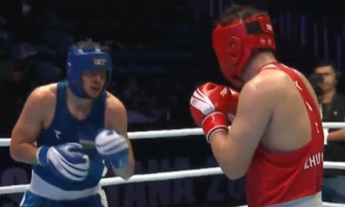 Зарубой с нокдауном завершился полуфинал чемпионата Азии Казахстан — Узбекистан