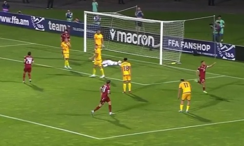 Видео трех голов матча Казахстан — Армения