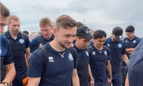 Сборная Казахстана по футболу отправилась в Венгрию