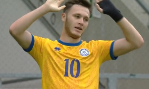 Три гола забито в первом тайме матча Азербайджан — Казахстан