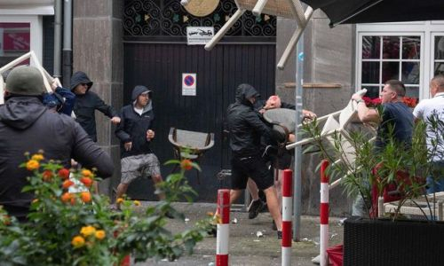 Массовая драка произошла на Евро-2024. Видео